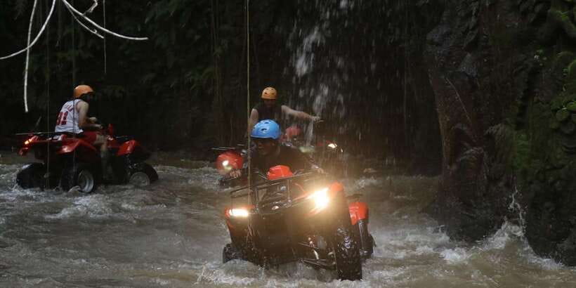 Bali: ATV Gorilla Cave, Ubud Monkey Forest, & Waterfall Tour - Key points at a glance
