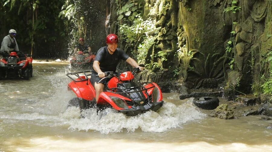 Bali: ATV Quad Bike, River Tubing Adventure All Inclusive - The ATV route through fields and tunnels
