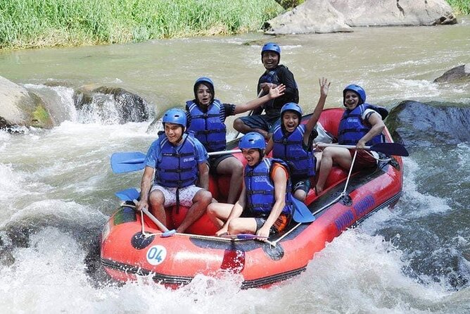 Bali ATV Quad Bike Through Tunnel, Waterfall, White Water Rafting - The stairs are part of the rafting workout