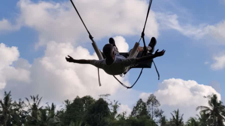 Bali: ATV Rafting Zipline Swing &Sky Bike in Ubud Rice Field - The cultural walk adds more than a photo backdrop