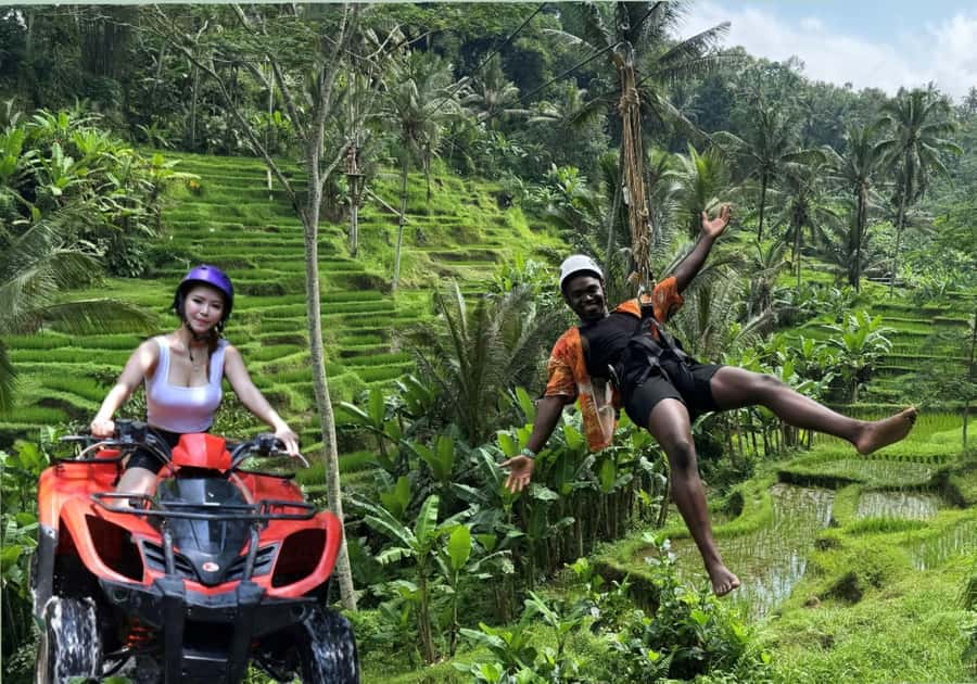 Bali: ATV Rafting Zipline Swing &Sky Bike in Ubud Rice Field - Starting at U Fun Field among the rice terraces