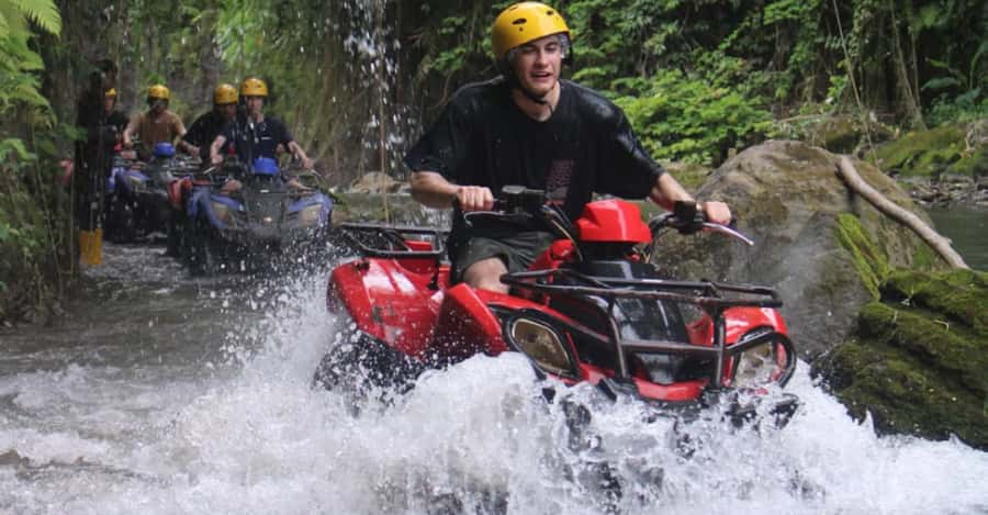Bali: ATV Ride Adventure with track river bank, dense forest - What the Ubud ATV route is really about