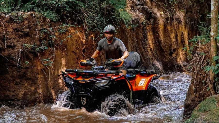 Bali: Waterfall Gorilla Cave ATV & Ubud Rafting Trip & Lunch - Choosing between 250cc and 450cc ATVs