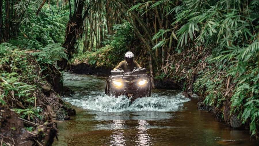 Bali: Waterfall Gorilla Cave ATV & Ubud Rafting Trip & Lunch - Is the rafting or the ATV ride the main event?