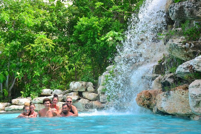 Bavaro Adventure Park Buggy Ride, Zipline Mega Splash, and Waterfall Pool - Cenote Blue Lagoon for a cooler pause