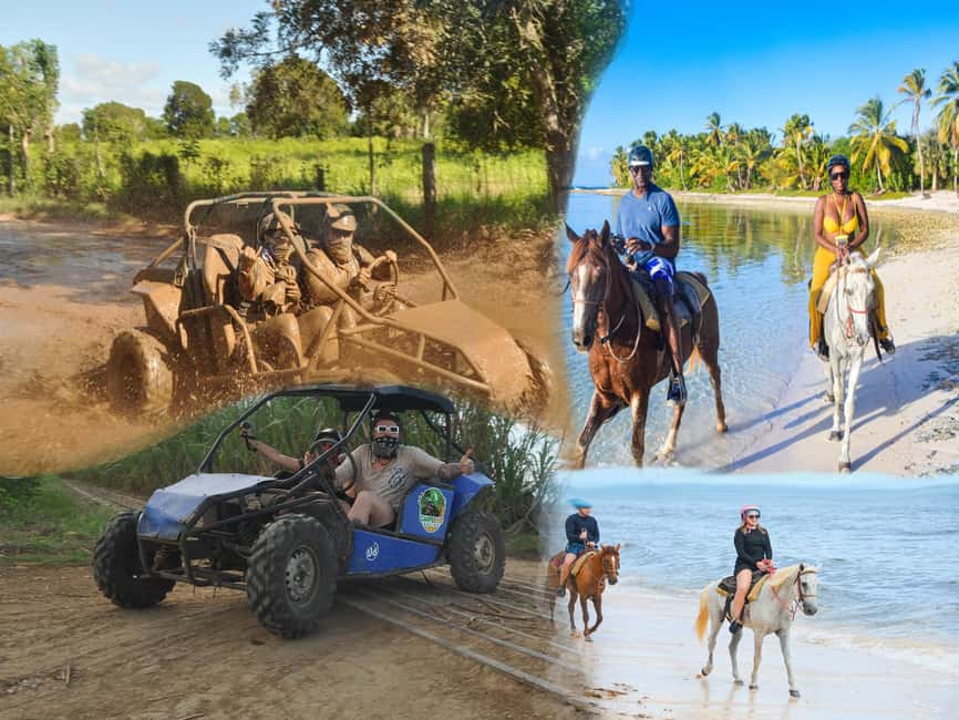 Bayahibe: Buggy and Horseback Riding Tour - The muddy buggy ride through Bayahibe
