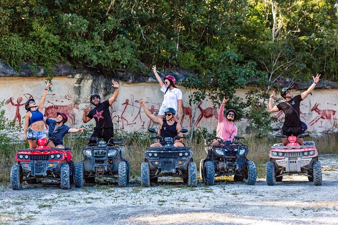 Best Cozumel ATV Jungle Tour + Jade Cavern + Beach + Locker - The guide can shape the whole ride