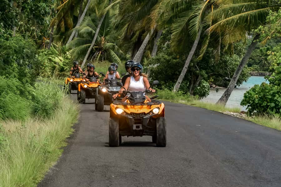 Bora Bora: Combo ATV & Jet Ski Day Trip with Polynesian BBQ - Snacks and included gear make the ATV portion easier