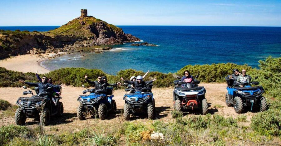 Bosa: Coast and Country Guided Quad Bike Tour - Columbargia Beach and the first 20-minute stop