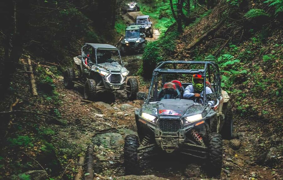 Bucharest: Snowmobile/ATV, CableCar, Peles &Wednesday Castle - Riding an ATV or snowmobile near Azuga