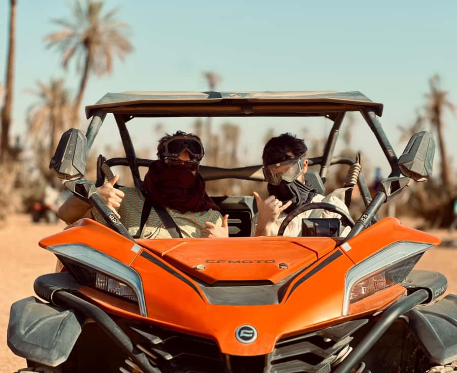 Buggy 1000 cc Adventure in Marrakech Desert - Getting used to the 1000cc buggy