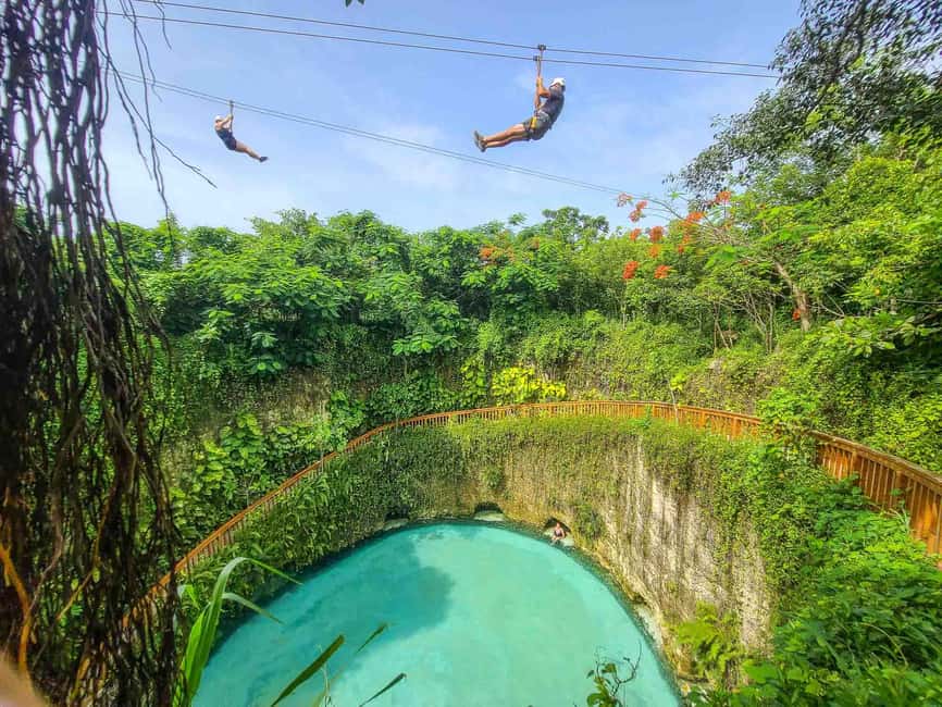 Buggy Ride, Zipline Splash & Waterfall Pool Combo with Lunch - Six ziplines, a Himalayan Bridge, and the splash finish