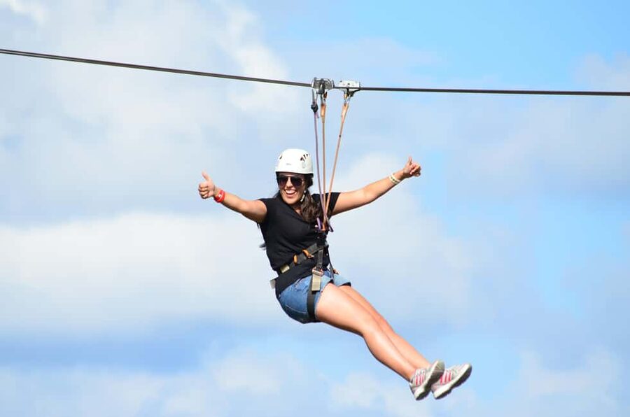 Buggy Ride, Zipline Splash & Waterfall Pool Combo with Lunch - Cooling off at the waterfall pool