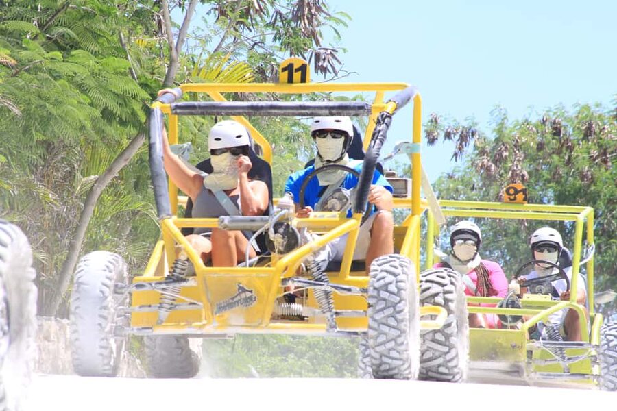 Buggy Ride, Zipline Splash & Waterfall Pool Combo with Lunch - Starting with the abandoned-mine buggy course