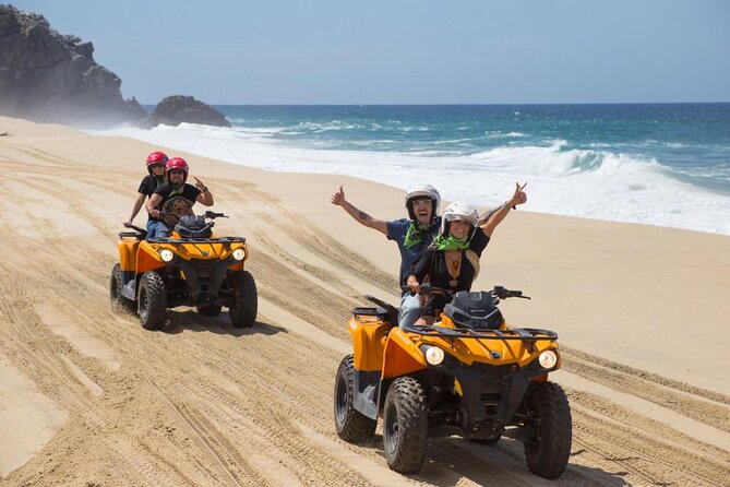 Cabo ATV and Camel Ride Combo Migriño Adventure - Riding through Playa Migrino