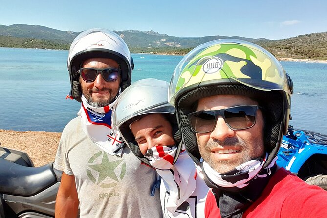Cagliari: Quad Adventure Experience from Chia - Beach trails and the seasonal swim stop