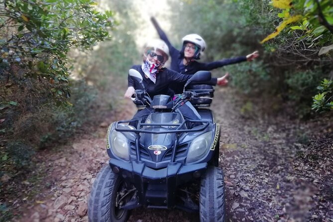 Cagliari: Quad Adventure Experience from Chia - Instructions, helmets, and the first practice ride