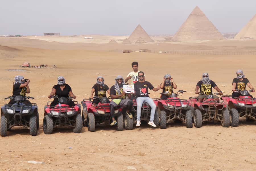 Cairo: Giza Pyramids Tour with Quad Bike Safari & Camel Ride - One hour on a camel with pyramid views