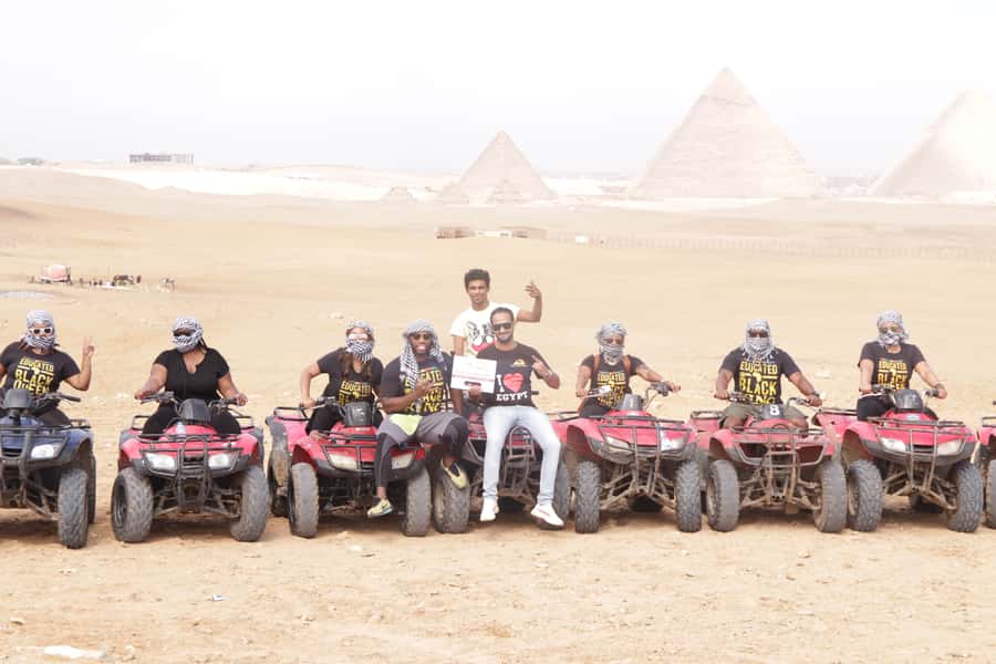 Cairo: Giza Pyramids Tour with Quad Bike Safari & Camel Ride - Shopping stops and keeping control of your time