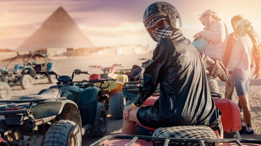 Cairo: Private Quad Bike Desert Tour with Pyramids & Sunset - Should you book the pyramid quad tour?