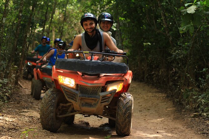 Cancun Adrenaline Rush; ATV, Zipline and Cenote discovery - Gearing up for the ATV circuit