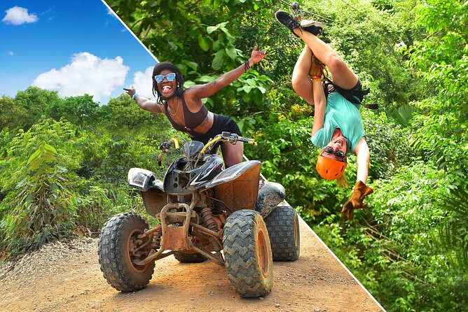 Cancun ATV Jungle Adventure, Ziplines, Cenote and Tequila Tasting - Three Short Zipline Flights
