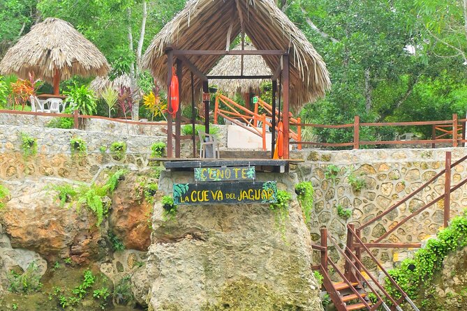 Cancun ATV Tour with Zipline, Cenote & Transportation - Three short zip lines through the trees