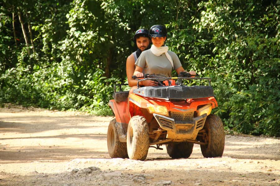 Cancún: ATV, Zipline, and Cenote Adventure with Lunch - ATV trails through the Mayan jungle