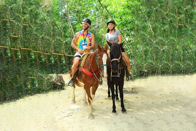 Cancun Horseback Riding, ATV, Ziplines, Cenote, Lunch and Drinks - ATV trails with a safety-first pace