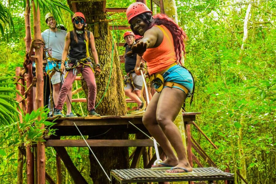 Cancun: Jungle ATV Tour, Ziplining, and Cenote Swim - Cooling off at Cenote Verde Lucero