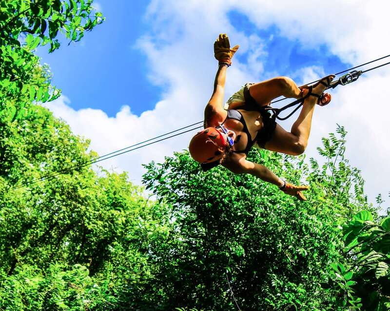 Cancun & Riviera Maya: ATV, Zipline, & Cenote Combo Tour - Three ziplines with a quick burst of height