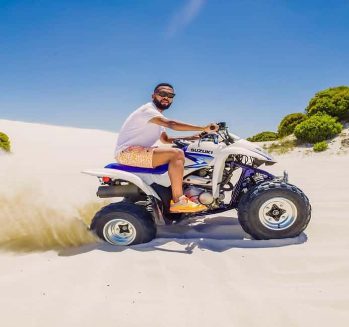 Cape Town: Atlantis Dunes Quad Bike Adventure with Photos - Riding the fully automatic quad bikes
