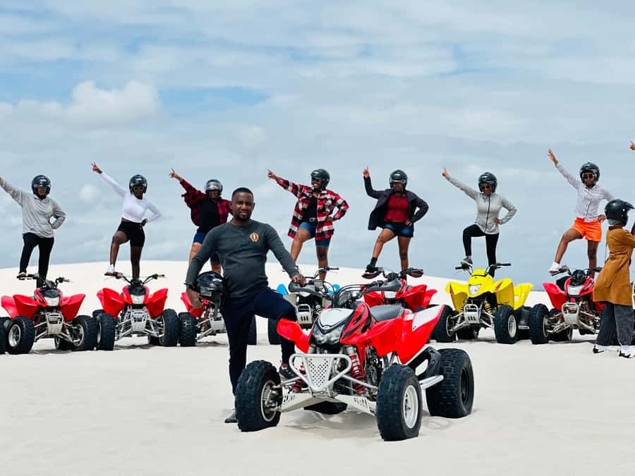 Cape Town: Atlantis Dunes Quad Bike and Photo Stop - Riding the white dunes outside Cape Town
