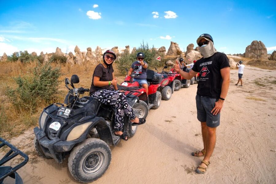 Cappadocia Atv Sunset Tour Ride - Rose and Red Valleys in the evening light
