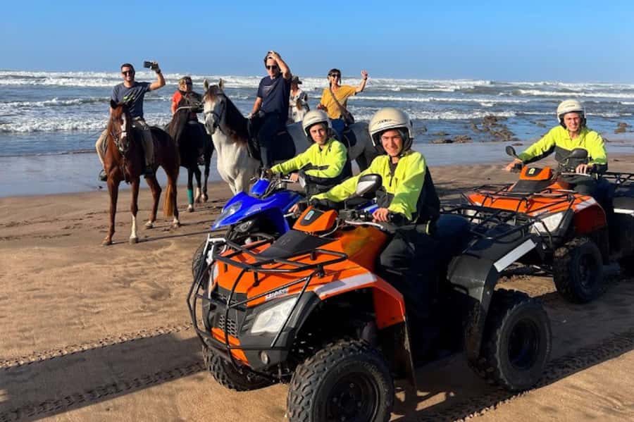 Casablanca: Quad Fun Beachside with Hotel Transfers - Leaving your hotel with a private transfer