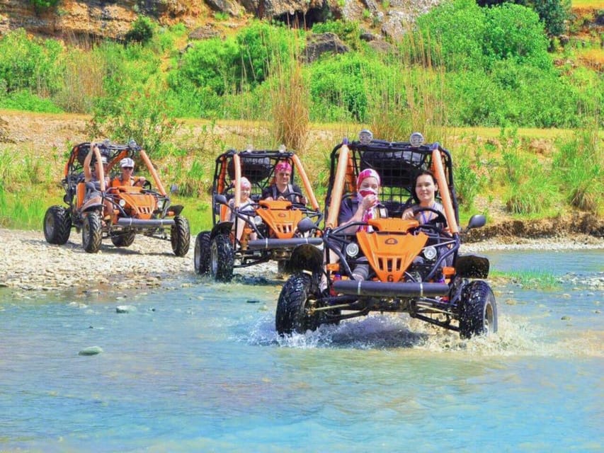 City of Belek/Side: Buggy Safari Adventure + Transfer - A short swim beside the river