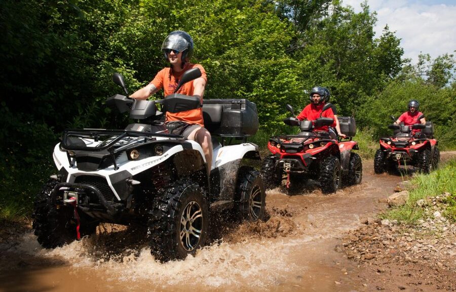 City of Side: Forest Quad-Bike Tour with Hotel Transfers - Photos, face coverings, and the extra costs