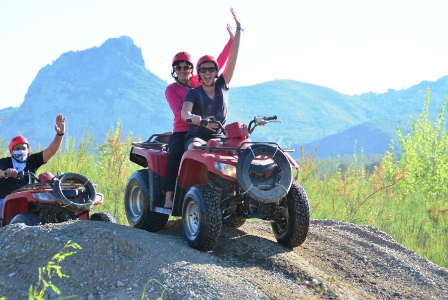 City of Side: Quad Safari Tour - The swimming stop at the Koprucay River