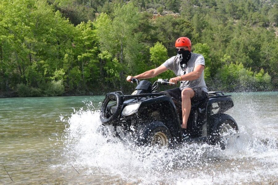 City of Side: Quad Safari Tour - Getting ready: helmet, test ride, and waiting time