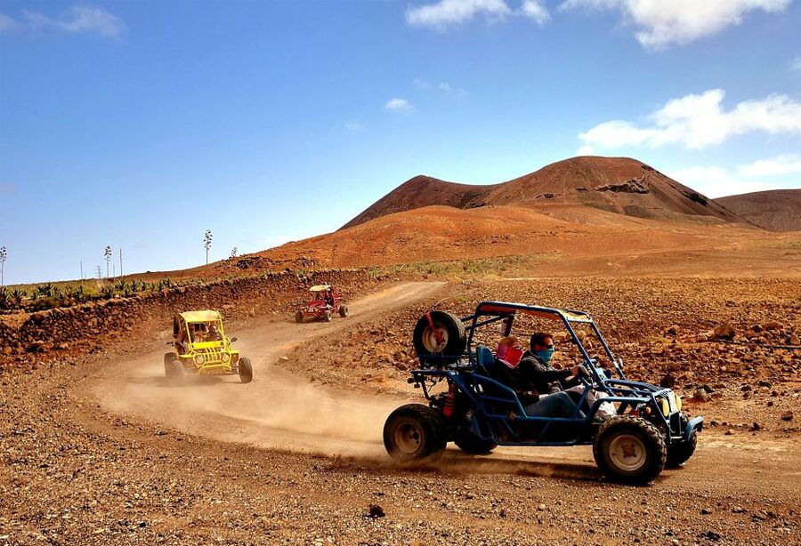 Corralejo: Buggy Safari Tour - The first road section and changing drivers