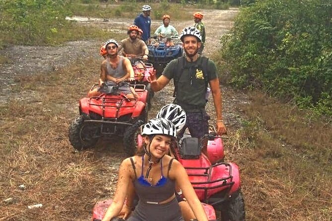 Cozumel ATV Jungle Adventure and Snorkeling with Lunch - Three zip lines above the jungle