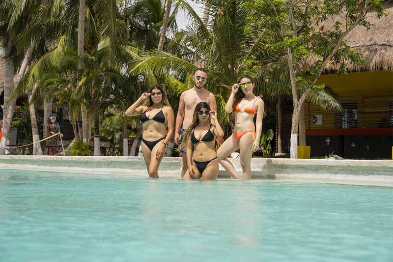 Cozumel: ATV Ride to Jade Cavern, Beach Club Access & Lunch - Playa Uvas: lunch, snorkeling, and kayaks