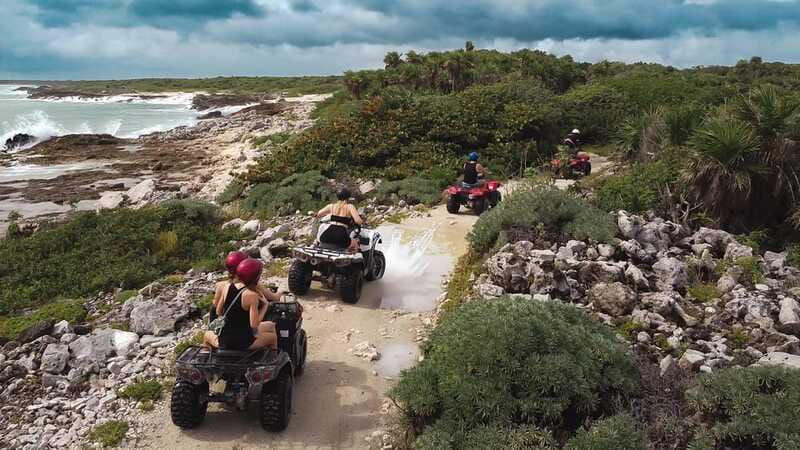 Cozumel: ATV Seashore Adventure & Mayan Cenote Experience - Two hours at Playa Uvas Beach Club