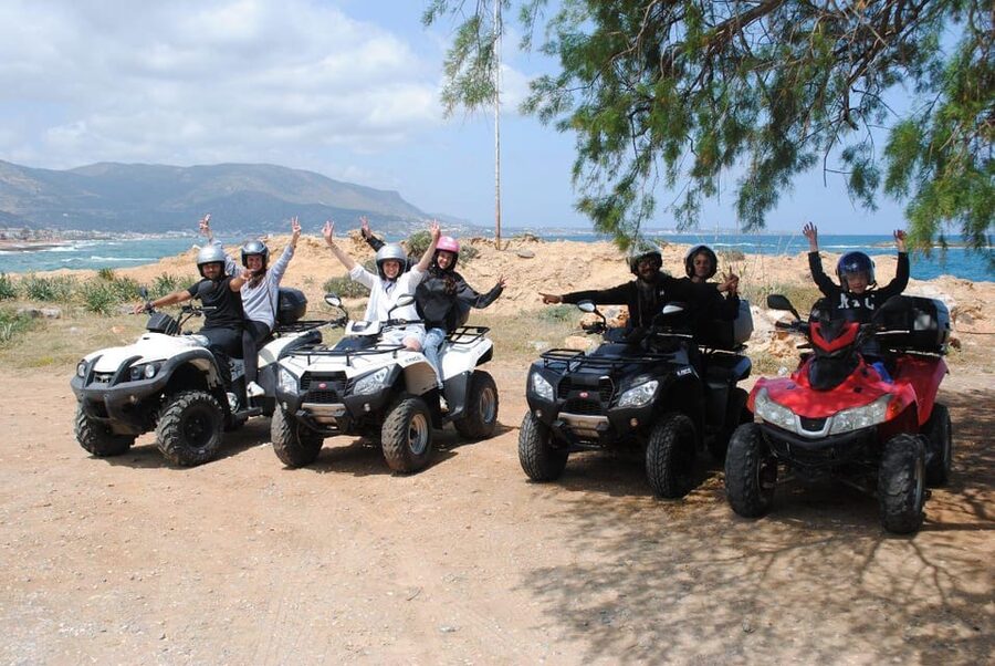 Crete: Off-Road Quad Safari Evening Tour with Hotel Transfer - Vrachasi and the road to Selinari