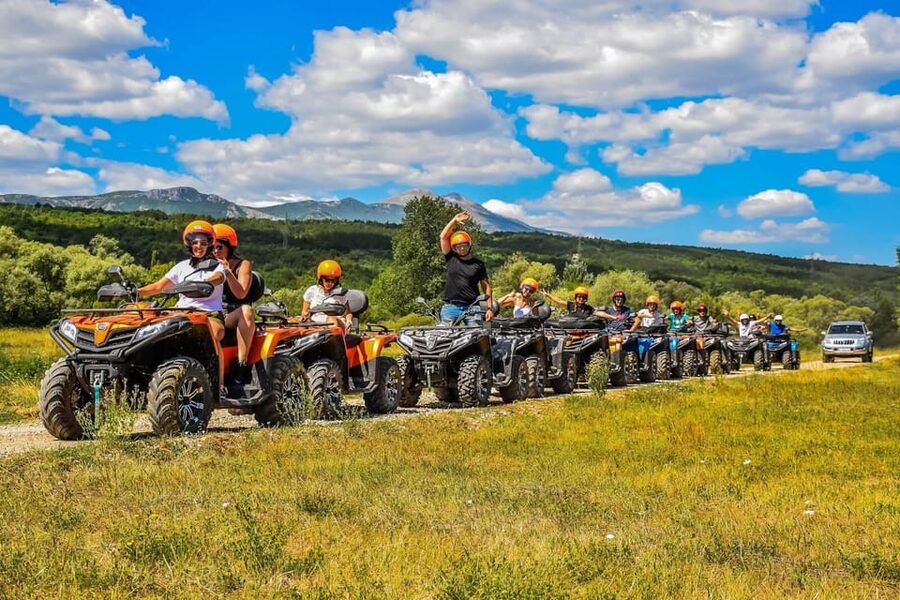 Crete: Quad Safari with Lunch and Swimming in Malia - Vrachasi and Neapolis: mountain views with a coffee pause