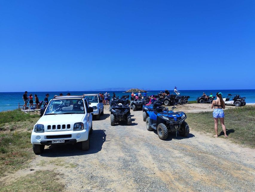 Crete : Safari Tour Heraklion with Quad,Jeep,Buggy and Lunch - Crossing the stream and reaching a historic cave