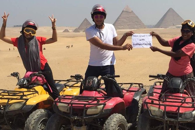 Custom Tour to Giza Pyramids and Desert ATV - The desert ATV ride near Giza