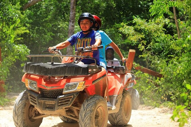 Day Tour with ATV, Zipline and Cenote Adventure from Cancun - Beginner ziplines and hanging bridges