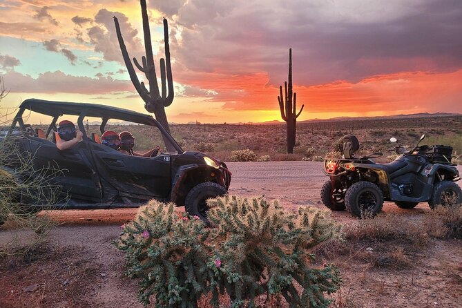 Desert Off-Road UTV Tour, 2 hours, 2 people per vehicle - Gearing up with helmets, goggles, and dust protection