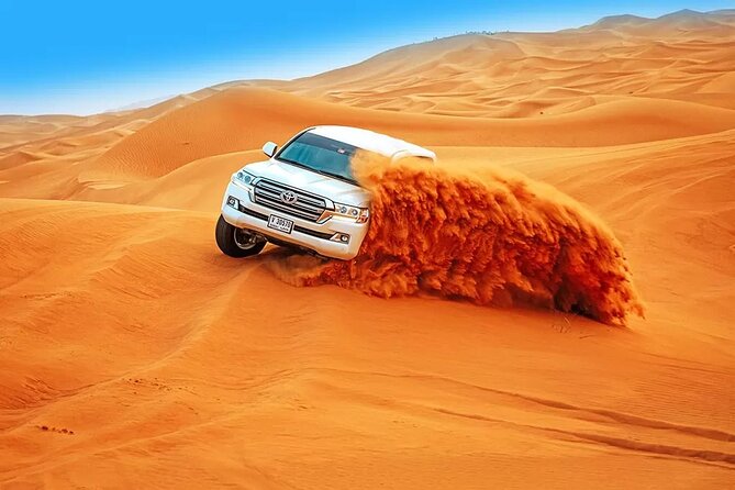 Desert Safari BBQ Dinner, Live Shows, ATV Bikes, Sandboarding - Belly dancing, tanoura, and the fire show